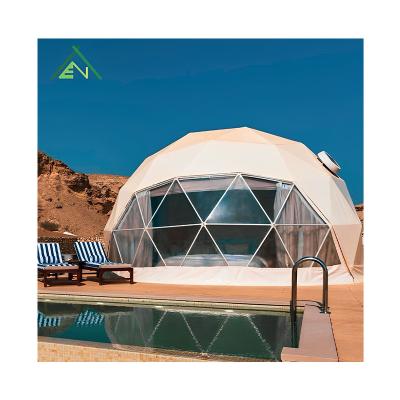 China Camouflage/Field Game 3 pole 6man pro soccer pyramid glass soccer aluminum frame truss popup canopy 50 m pvc part house air dome tent for sale