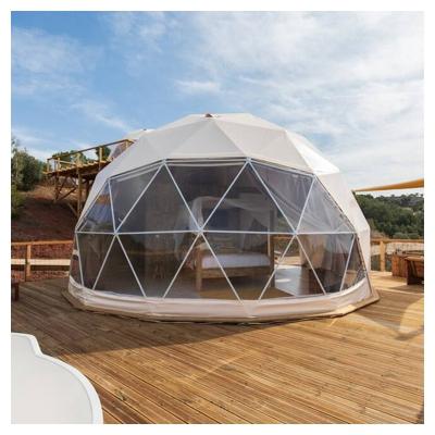 China Camouflage/Field Game High quality Glamping Domes 7m Dome Tents For Resorts Hotel With Bathroom for sale