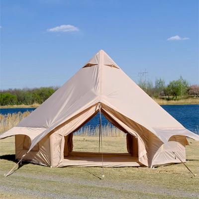 China Camouflage/Field Game inflatable tent for 4-6 people party roof  window beige oho top for kids projection cinema screen for sale