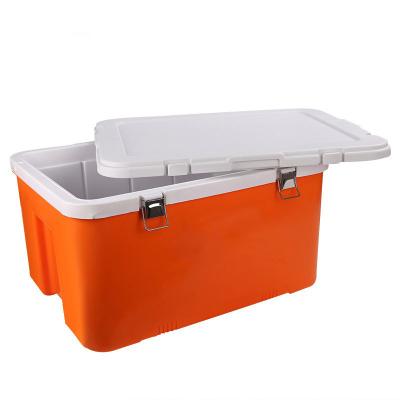 China Waterproof Wholesale Camping Refrigerator Food Preservation cooler box with wheels and handle for sale