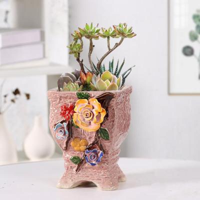 China Flower Pot Ceramic Flower Pot Succulent Potted Plant Korean Style for sale