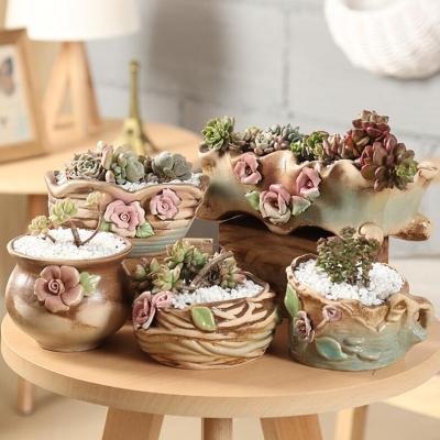 China Flower Pot Ceramic Flower Pot Flower Pot Plant Succulent Growing Pots for sale