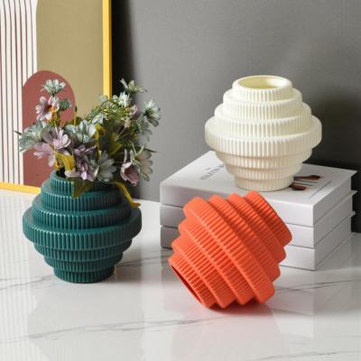 China Home Unbreakable Vases Plastic Vase Decor Flower Vase Flower Pot Vases For Home Decor for sale