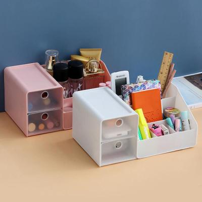 China Storage Box Pen Holder Cosmetic Storage Box Office Stationery Viable Desk Organizer for sale