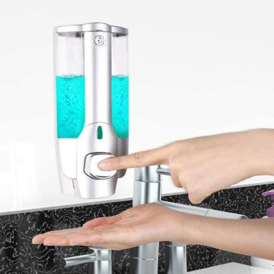 China Sustainable 350ML Soap Dispensers Squeeze Liquid Hand Soap Dispenser Wall Mounted Pump For Bathroom And Kitchen for sale