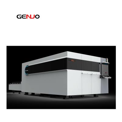 China Laser CUTTING ANHUI GENUO 3015 4015 1000W High Efficient CNC Fiber Laser Cutting Machine Raycus Laser Power for sale