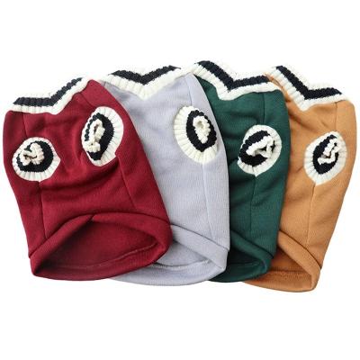 China Cute Sweater Winter Dog Warm College Style Dog Clothes For Small Medium Dogs Puppy Cat Vest Chihuahua French Bulldog Yorkie Coat for sale