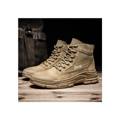 China Waterproof Wholesale 2022 Summer Fashion Casual Men's High Top Brown Outdoor Shoes Men's Casual Shoes for sale