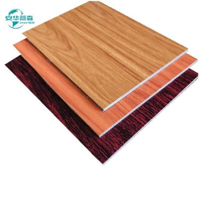 China Hojas de panel ACP de madera resistente al fuego Hojas de panel ACP para revestimiento de paredes exteriores 4 * 8 pies en venta