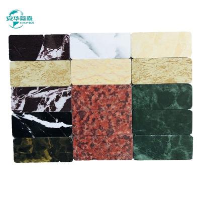 China 1220mm Width Marble Grain ACP Easy Installation PE Coating for sale