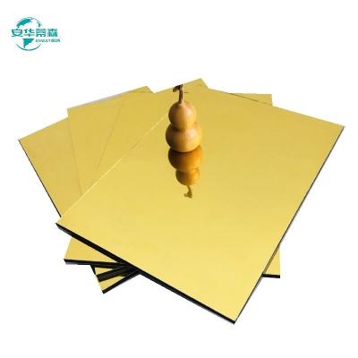 China PVDF coating Building Mirror Finish Acp boards 2440mm Lengte voor project Te koop