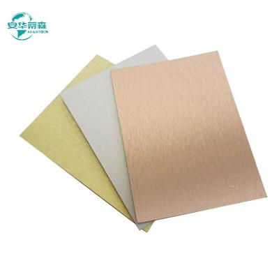 China Brushed ACP Aluminium Composite Panel with Mirror Effect and Fireproof PE Core Layer for sale