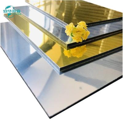 China 1220mm SGS Aprobado Espejo Panel Compuesto de Aluminio Acp en venta