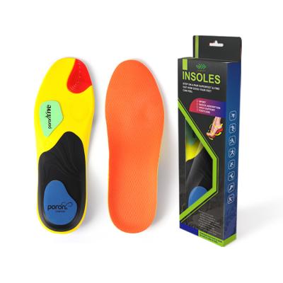 China Other 2021 Hot Sale JF101 Shock Absorption Running Shoe Insert Poron Sports PU Insole for sale