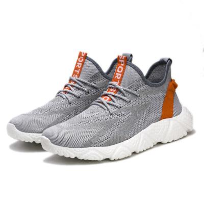 China Cushioning Fashionable Mens Walking Shoes Mens Orange Sneakers Outfit Sport Casual Shoes for sale