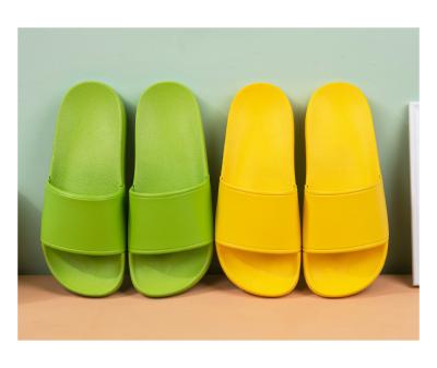 China Fashion Trend PVC Mens Slippers Lady Slides Sandal Printed Logo Custom Rubber Men Slides Slippers for sale