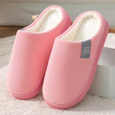 China Cotton Women High Plush Indoor Warm Cushioning Keep Home Women Slippers for sale