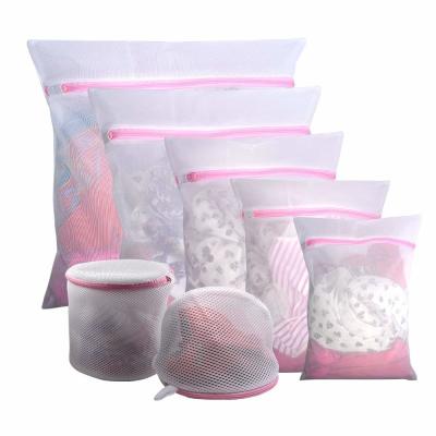 China Set of 5 Mesh Laundry Bags-1 Extra Large, 2 Large & 2 Medium Bags Laundry,Blouse, Underwear, Travel Laundry Bag for sale