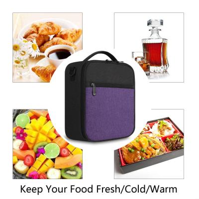 China Lunch Bag with Solid Padded Liner,Spacious Insulated School Lunch Box Durable Thermal Lunch Cooler bag for sale