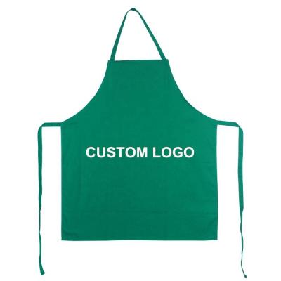 China disposable kitchen polyethylene Children Aprons, Pure Cotton Canvas Kids Aprons with Adjustable Neck Strap and Pocket for sale