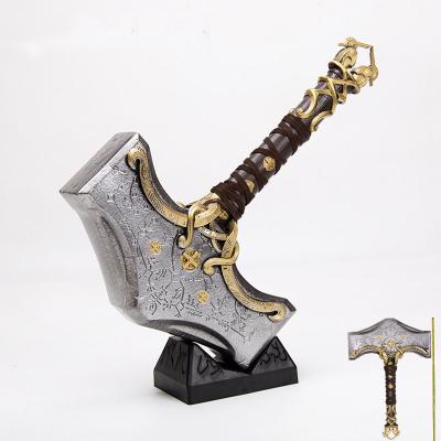 China Decoration Ares 5 Gods Dusk Sol Thunder Hammer Mjolnir Storm Destroyer Model Hand Operated Around Ares for sale