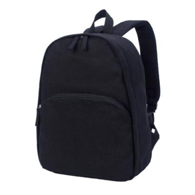 China 16 Ounce Waterproof Black Waterproof Canvas Color Material Backpacks for sale