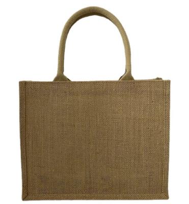 China Customized Handled Logo Hemp Material Eco - Friendly Shopping Bags for sale