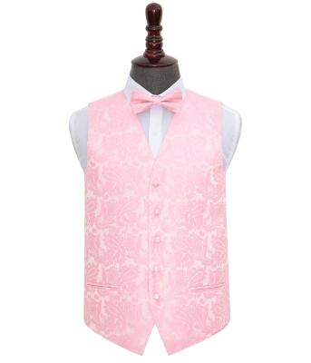 China High Quality Beautiful Anti-Shrink Purple Paisley Polyester Vest For Uniform for sale