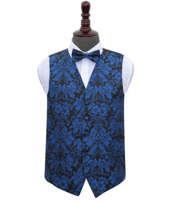 China New Products Anti Shrink Customized Boys Suit Navy Blue Mens Vest And Vest For Sale for sale