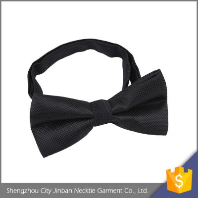 China Factory Pure Custom Polyester Black Color Stylish Men's Party Bow Tie for sale