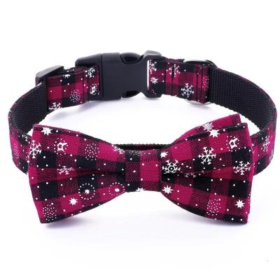 China Hot Sale Customized Dog Accessory Dog Cat Collar With Bowtie Soft Solid Color Pet Comfortable for sale