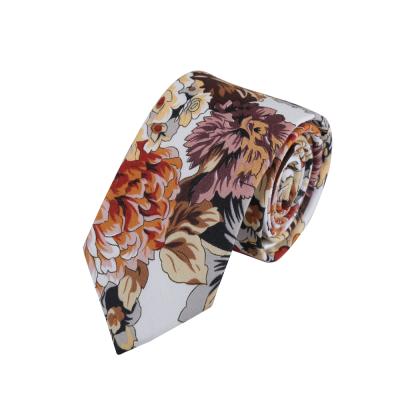 China Jacquard Lasted Custom Personalized New Fashion Cotton Floral Ties For Men for sale