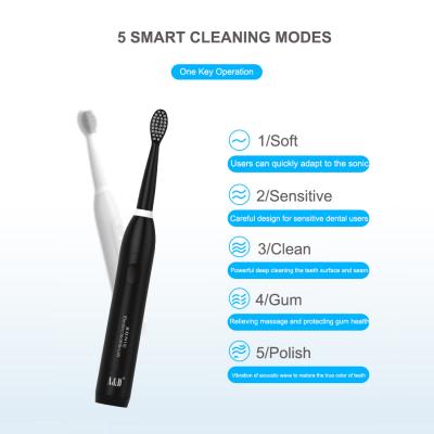 China Effectively Maintain Oral Health Sonic Whitening Soft Brush Rechargeable Intelligent Silent Electric Toothbrush for sale