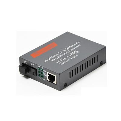 China FTTH Haohanxin 10/100m Single Mode Fiber Media Converter HTB-1100 S-A Netlink 25km Single Fiber Optic Media Converter for sale