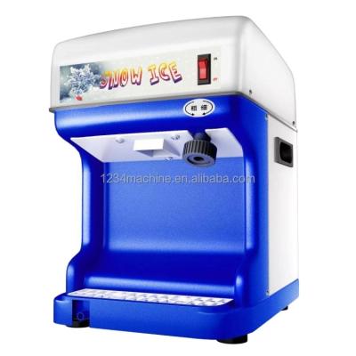 China Commercial electric shaved full automatic crushed ice machine tea shop smoothie maker outdoor ice maker maker for sale