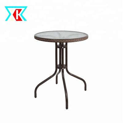 China Wicker 5mm Thickness Mood Glass Outdoor/Patio Table Coffee Table for sale