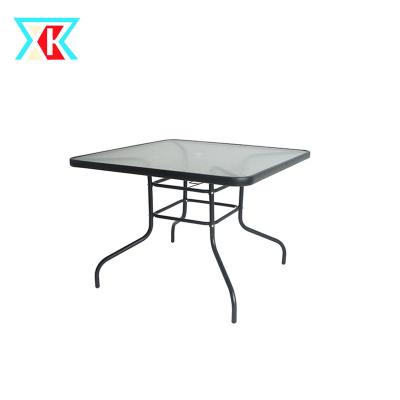 China Coffee table square dining glass table for sale