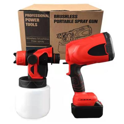 China Paint Spray Gun Machine- Portable Paint Sprayer Car Foam Cordless Power Tool Paint Spray Gun Electrostatic Bottles for sale