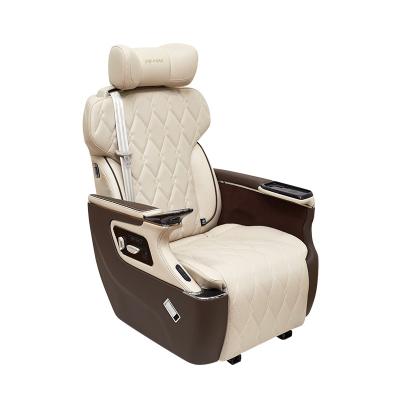 China For Land Cruiser High End Reclining Leather Bucket Car Seat With Integrated Seat Belts For Sale for sale