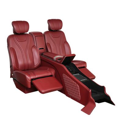 China For Land Cruiser China Customized Luxury Van Chair Red Universal Car Seat VIP Mini Bus Seat for sale