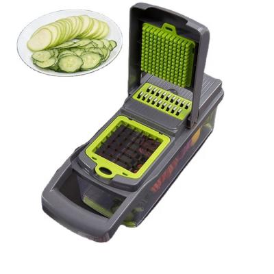 China Kitchen Amazon Best-selling Multifunctional Vegetable Cutter Fruit Cleaver Slicer Cutting Tool Home Multifunctional Manual Online Vegetable Cutter for sale