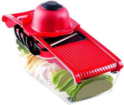 China Hot New 6 Blades Amazon Adjustable Mandoline Slicer Multi Stocked Vegetable Cutter for sale