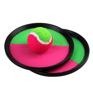 China Kids Outdoor And Indoor Set Sucker Game 1 Ball Toy Outdoor Sports Catch Ball Game Set Throw And Hook Sticky Racket for sale