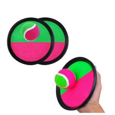 China Outdoor and Indoor Play Outdoor Sports Kids Toy Paddle Toss Hook Ball with Stciky Racket Set for sale