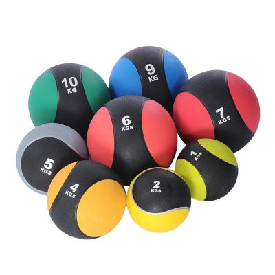 China Full Exercise Weighted Leather Rebounding Rubber Medicine Ball Fitness Exercise Gym Fitness Ball PU for sale