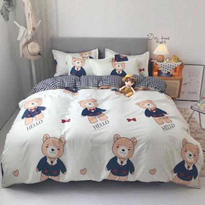 China Onlysub Bedding Disposable Wholesale Woven Comforter Cotton Sheets Double Set With Pillow Cover for sale