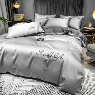 China Newest Design Nondisposable Sheet Bone Comforter Cover 100% Cotton Sateen Super Soft Organic Bedding Sets Comforter Sets for sale