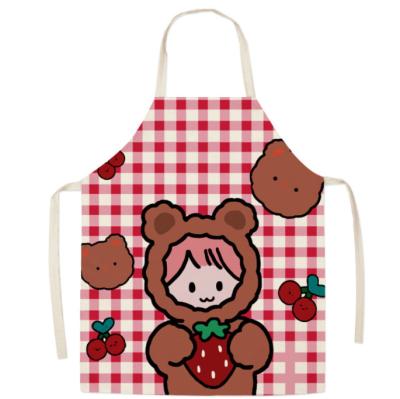 China Wholesale Polyester Bone Cartoon Durable Lovely Style Custom Logo Parent Child Printed Kids Apron For Bake for sale