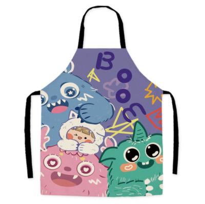 China Polyester Bone Latest Design Of Children's Cartoon Apron, Hot Selling Little Devil Kitchen Apron, Exquisite Cooking Apron for sale