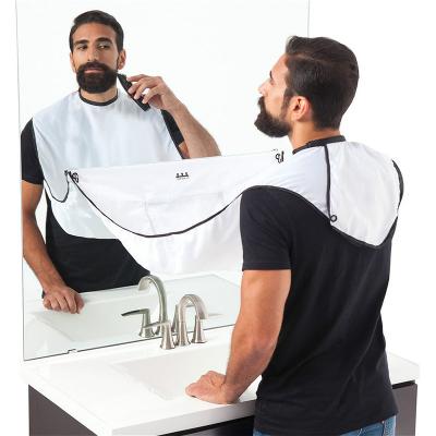 China High Quality Polyester Bone Male Beard Shaving Apron Custom Clean Hair Care Bibs Razor Rack Adult Bathroom Organizer Gift For Man for sale